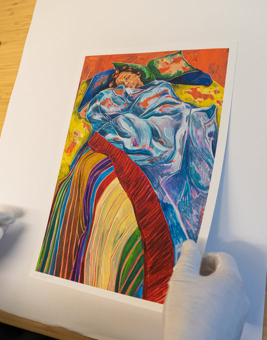 Comme tu disais — détail du tirage fine art, impression Epson P900 sur papier Canson Arches 88 310g, Matthieu Livrieri