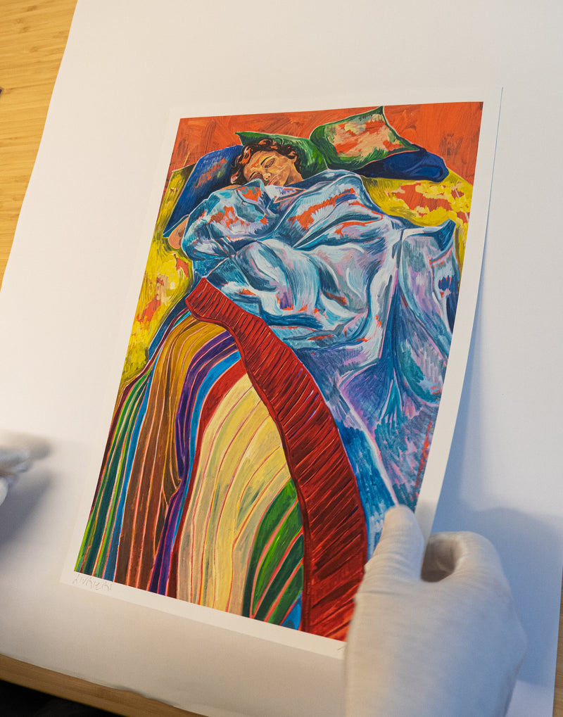 Comme tu disais — détail du tirage fine art, impression Epson P900 sur papier Canson Arches 88 310g, Matthieu Livrieri