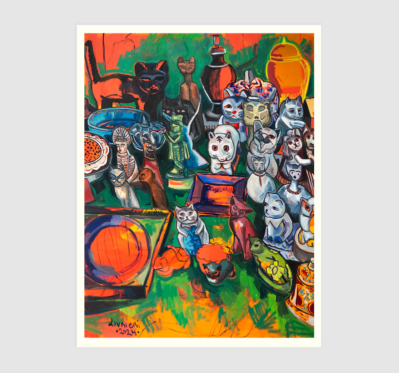 Si Les Chats Disparaissaient Du Monde — tirage fine art édition limitée 42×29,7 cm, impression Epson P900 sur Canson Arches 88 310g, signé et numéroté, Matthieu Livrieri