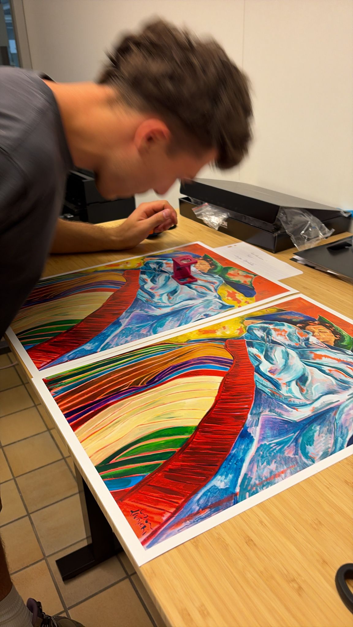 Comme tu disais — mise en situation intérieur, tirage fine art, Matthieu Livrieri